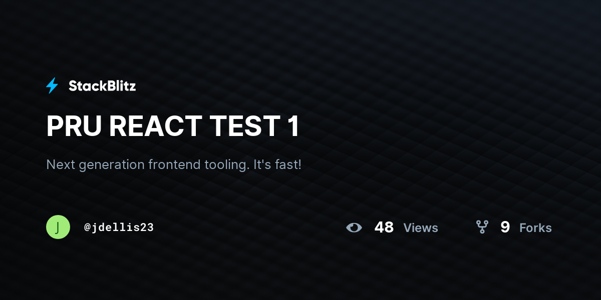 PRU REACT TEST 1 - StackBlitz