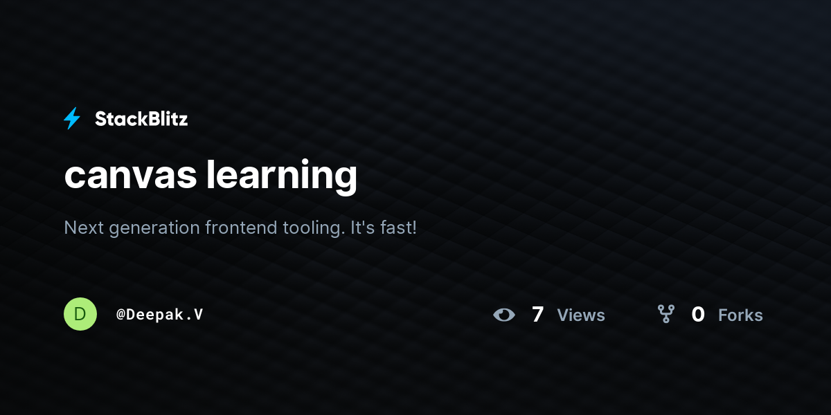 canvas learning - StackBlitz