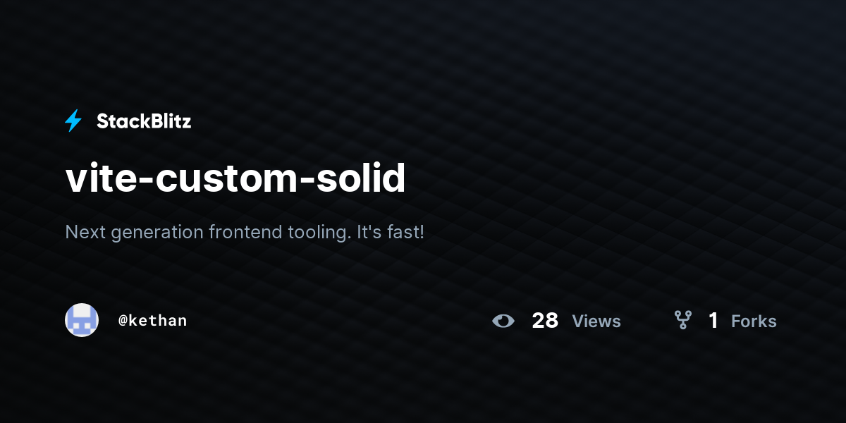 vite-custom-solid - StackBlitz
