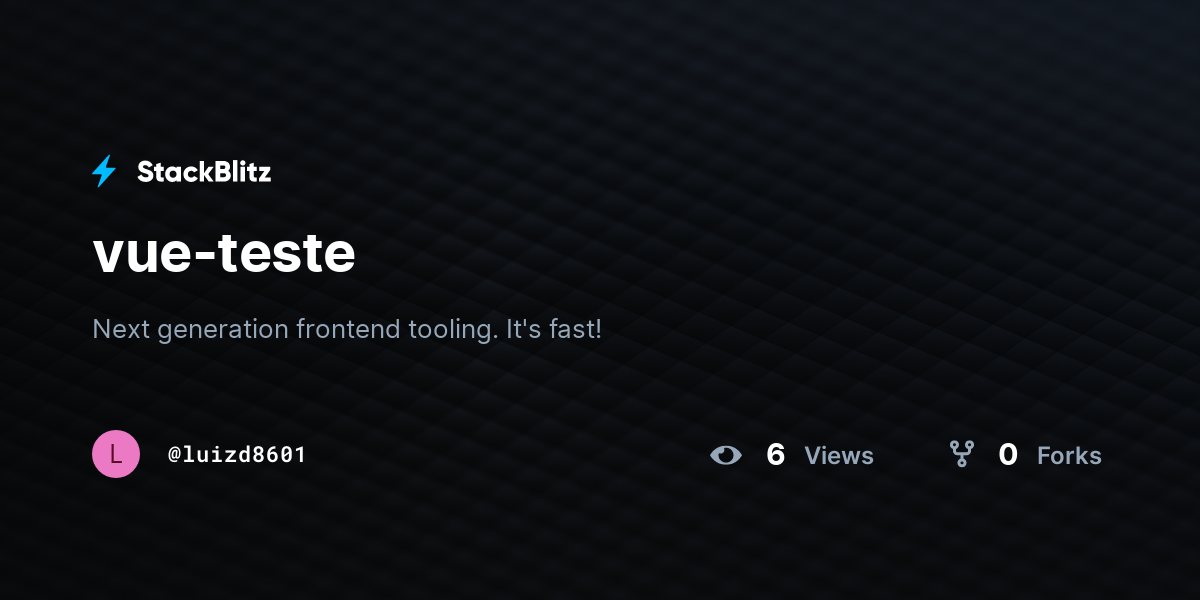 vue-teste - StackBlitz