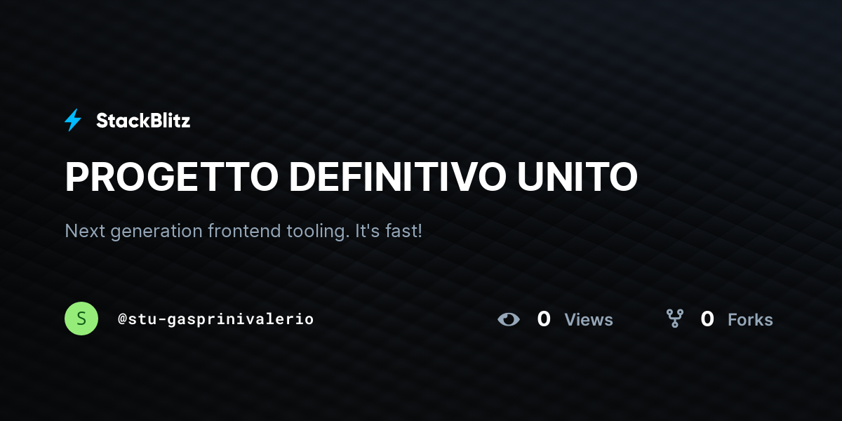 PROGETTO DEFINITIVO UNITO - StackBlitz