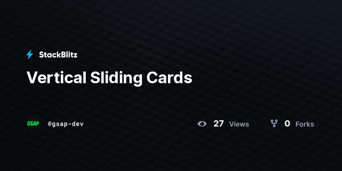 Vertical Sliding Cards - StackBlitz