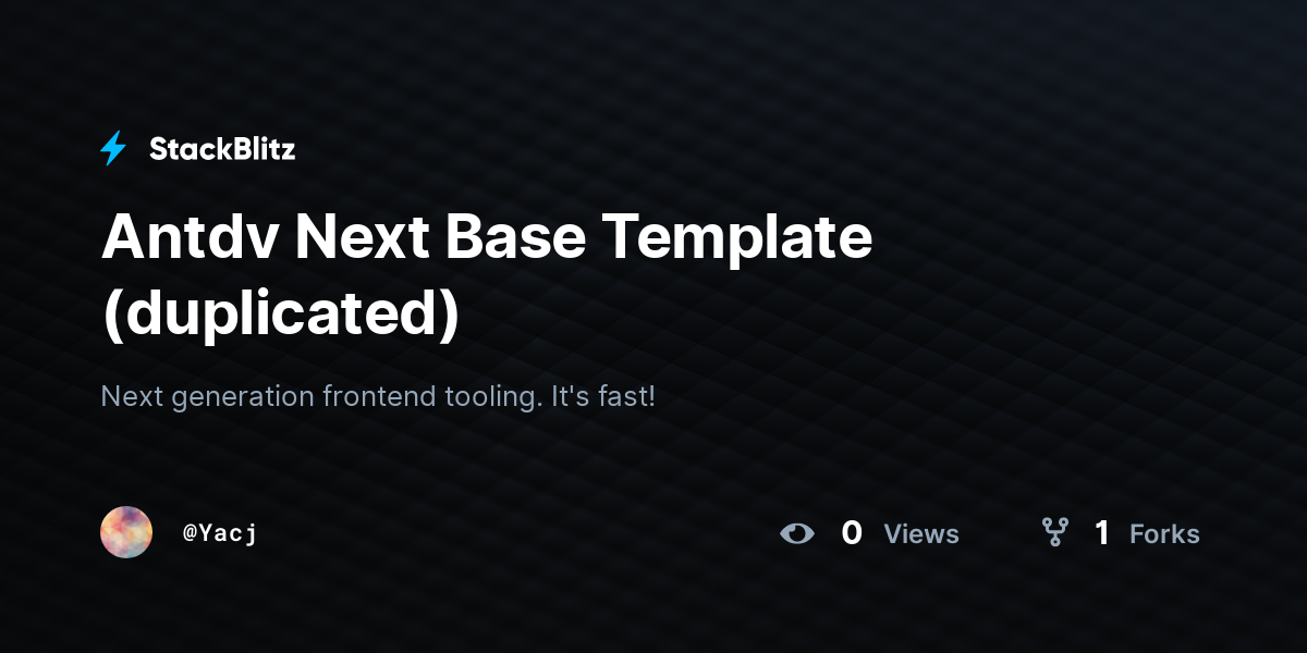 Antdv Next Base Template (duplicated) - StackBlitz