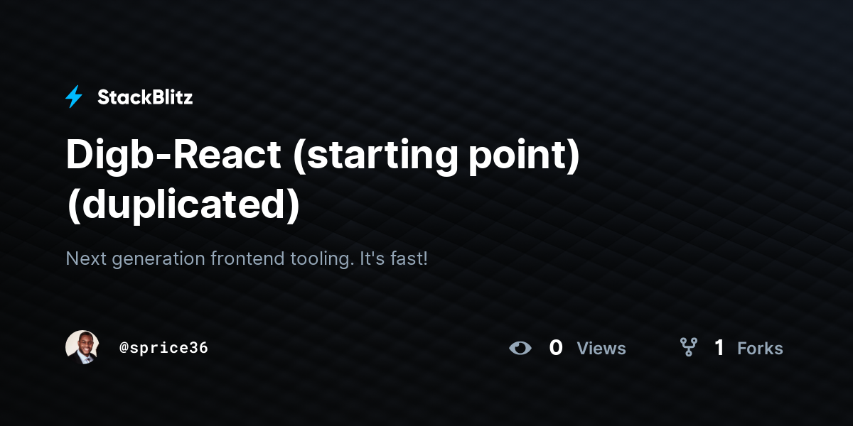 Digb-React (starting point) (duplicated) - StackBlitz