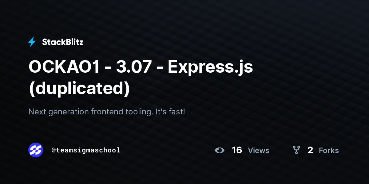 OCKAO1 - 3.07 - Express.js (duplicated) - StackBlitz