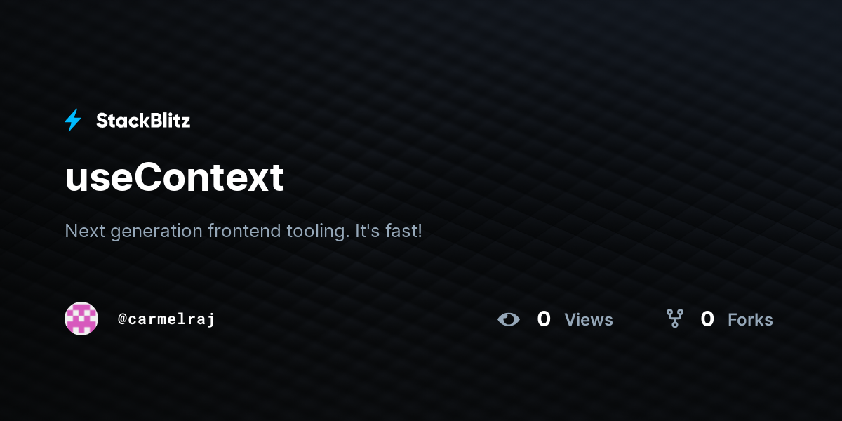 useContext - StackBlitz