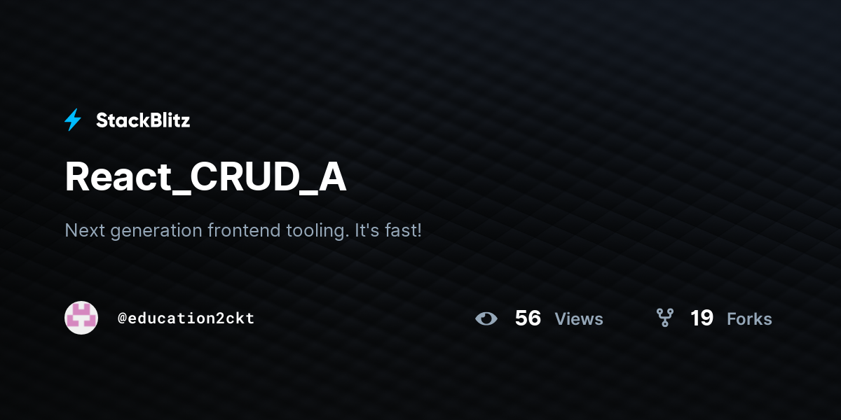 React_CRUD_A - StackBlitz