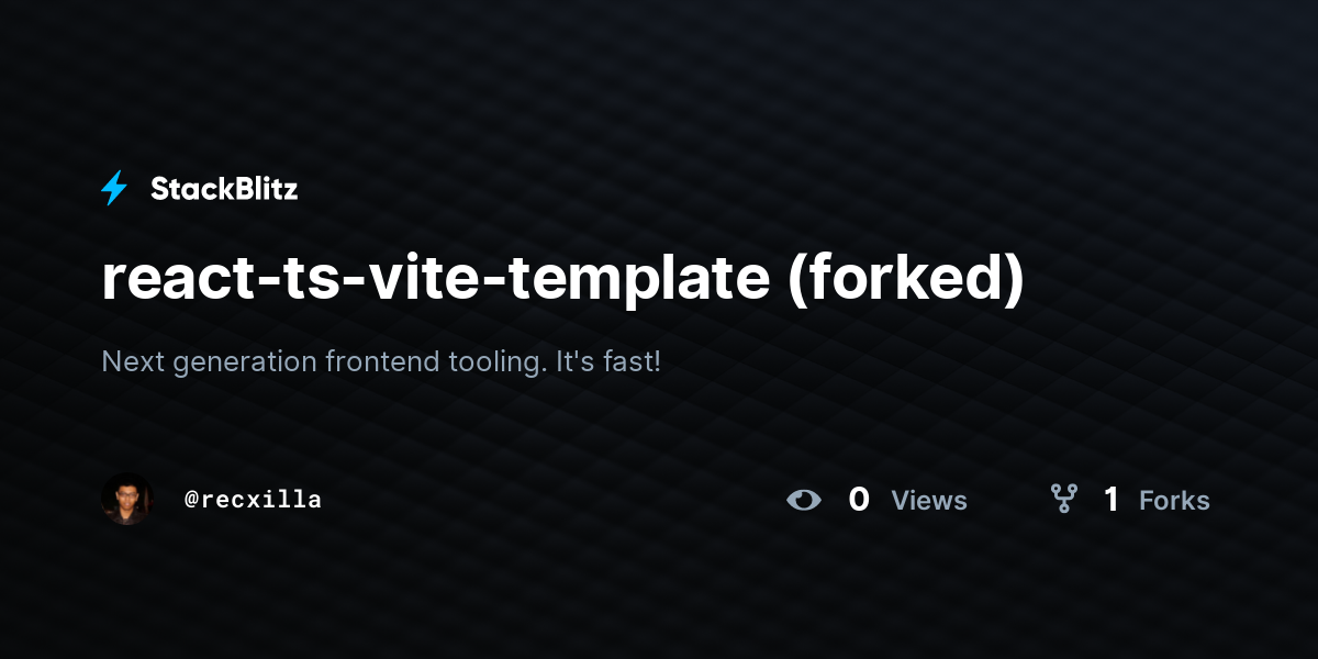 react-ts-vite-template (forked) - StackBlitz