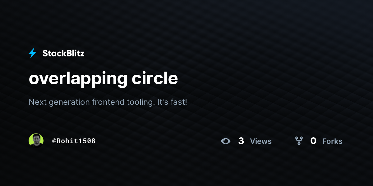overlapping circle - StackBlitz