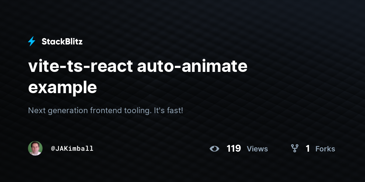 vite-ts-react auto-animate example - StackBlitz