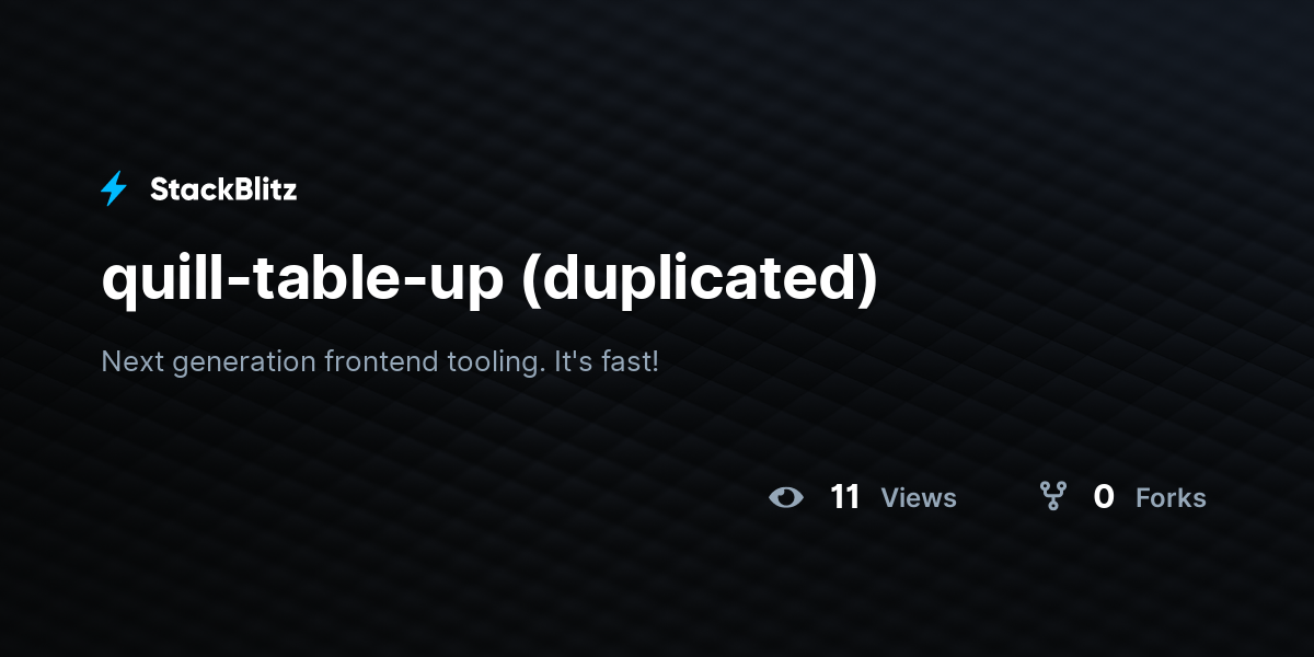 quill-table-up (duplicated) - StackBlitz