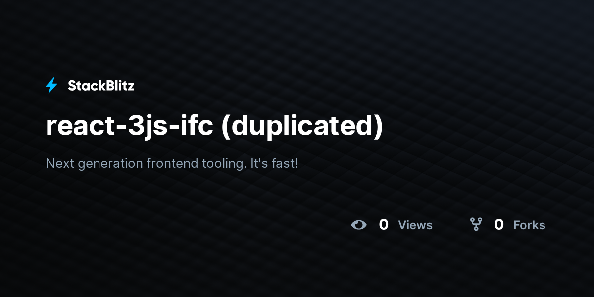 react-3js-ifc (duplicated) - StackBlitz