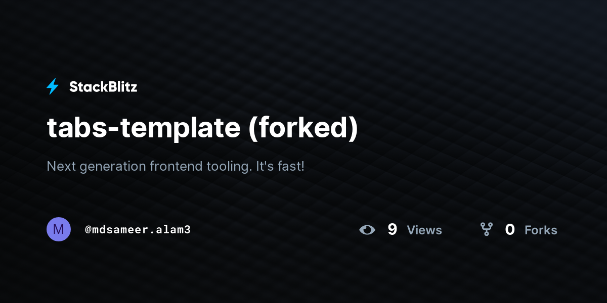 tabs-template (forked) - StackBlitz