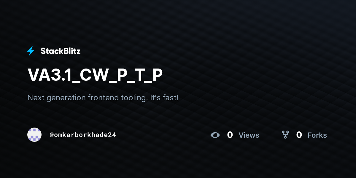 VA3.1_CW_P_T_P - StackBlitz