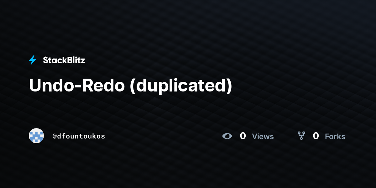 Undo-Redo (duplicated) - StackBlitz