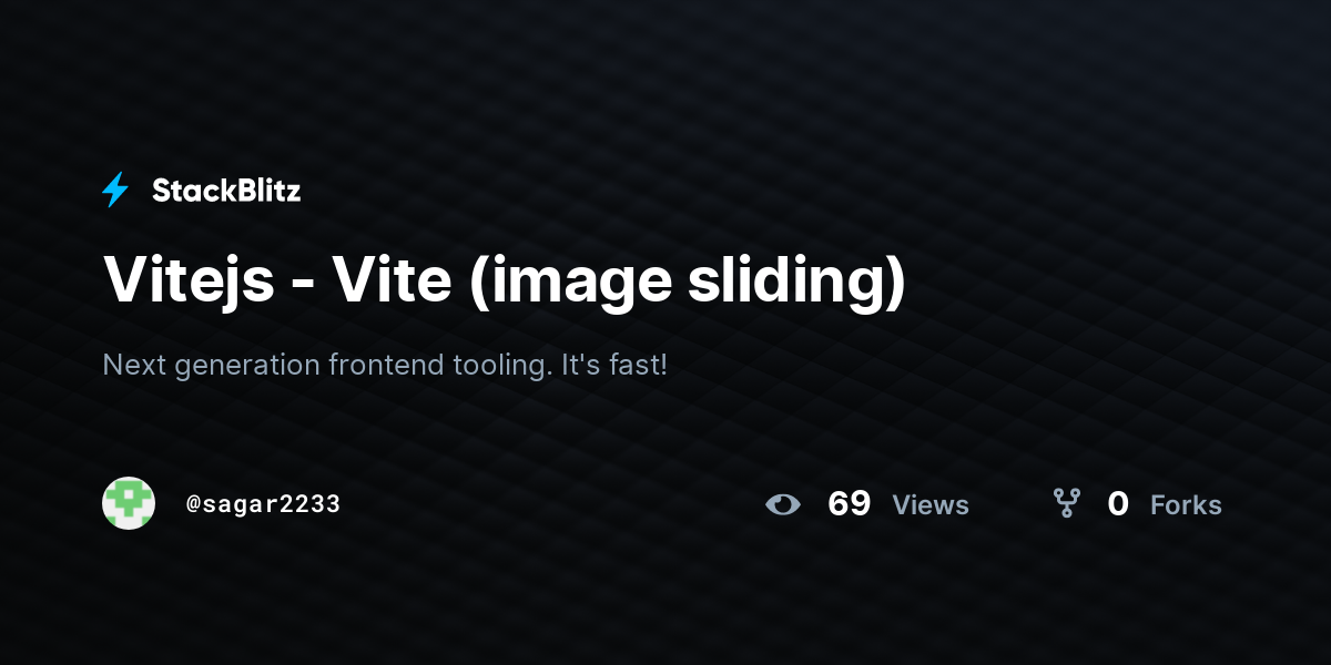 Vitejs - Vite (image sliding) - StackBlitz