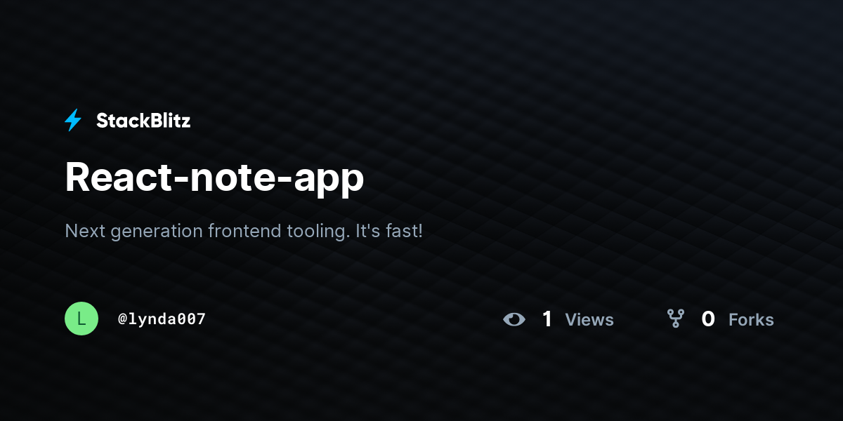 React-note-app - StackBlitz
