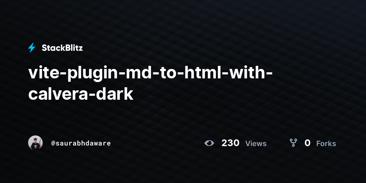 vite-plugin-md-to-html-with-calvera-dark - StackBlitz