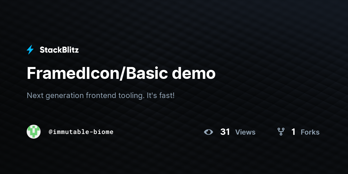 FramedIcon/Basic demo - StackBlitz