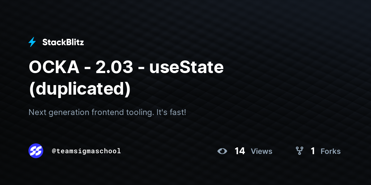 OCKA - 2.03 - useState (duplicated) - StackBlitz