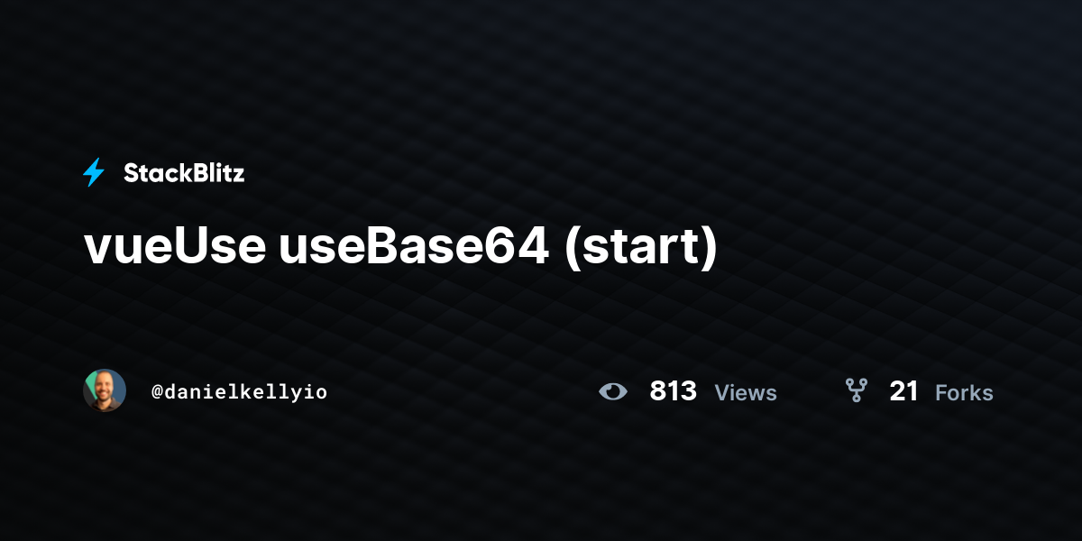 vueUse useBase64 (start) - StackBlitz