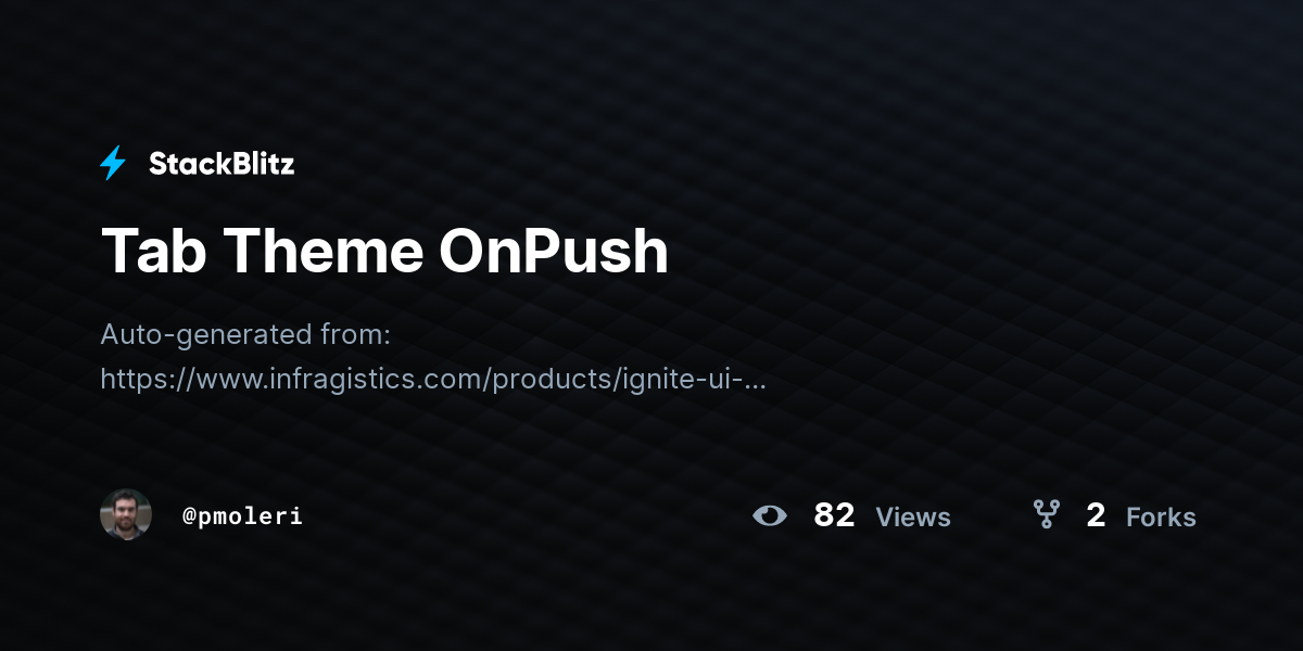 Tab Theme OnPush - StackBlitz