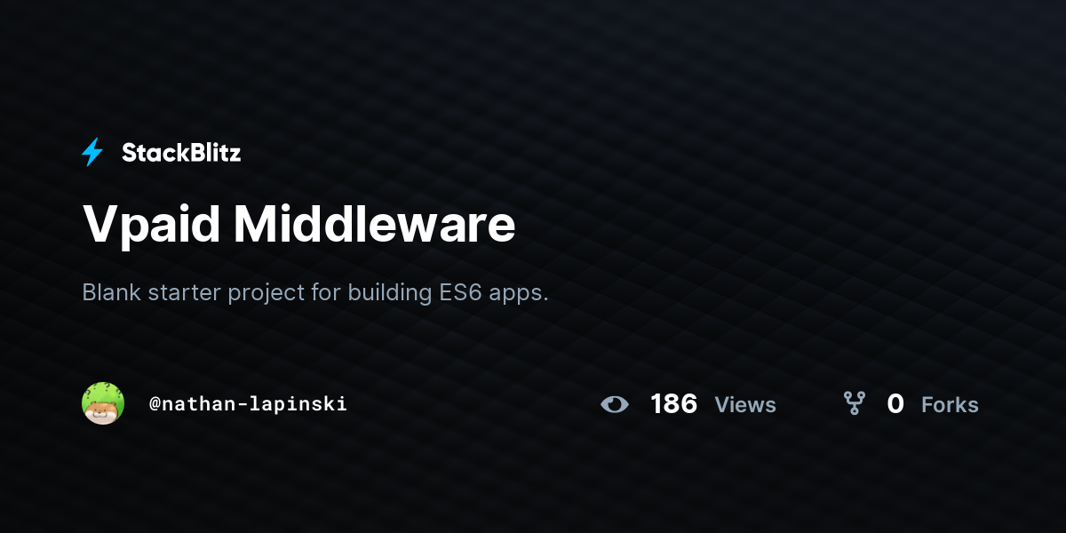 Vpaid Middleware - StackBlitz