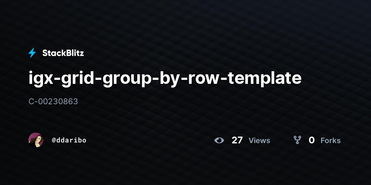 igx-grid-group-by-row-template - StackBlitz