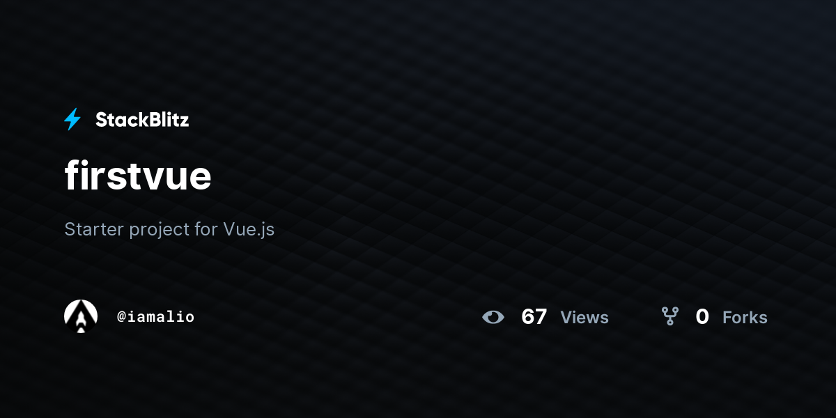 firstvue - StackBlitz