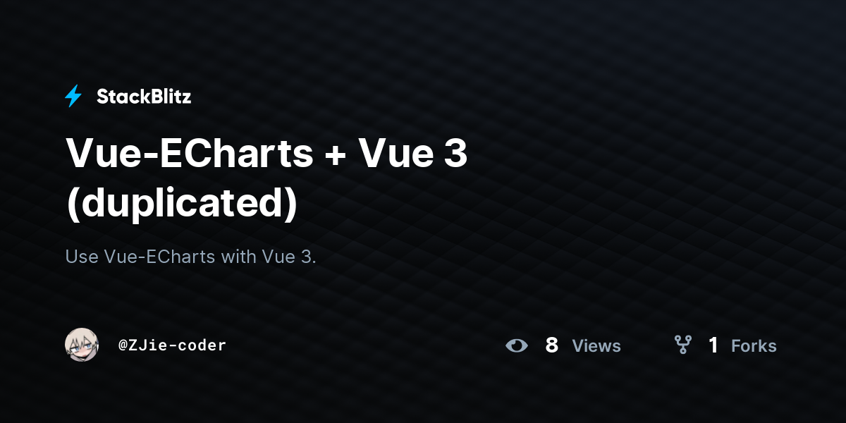 Vue-ECharts + Vue 3 (duplicated) - StackBlitz