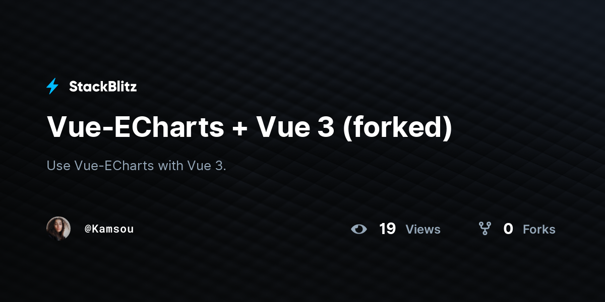 Vue-ECharts + Vue 3 (forked) - StackBlitz