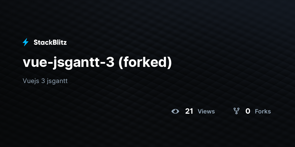 vue-jsgantt-3 (forked) - StackBlitz