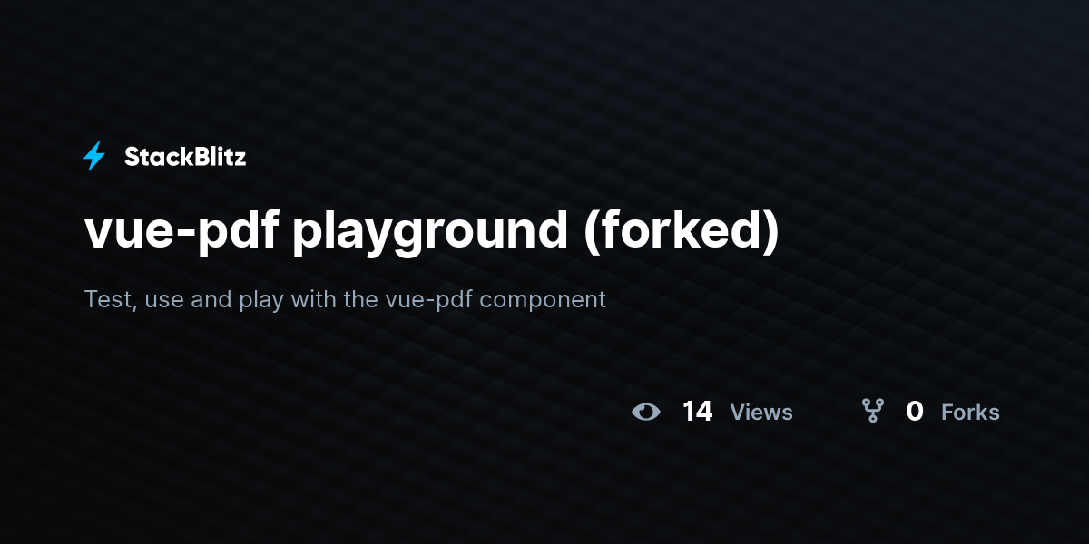 vue-pdf playground (forked) - StackBlitz
