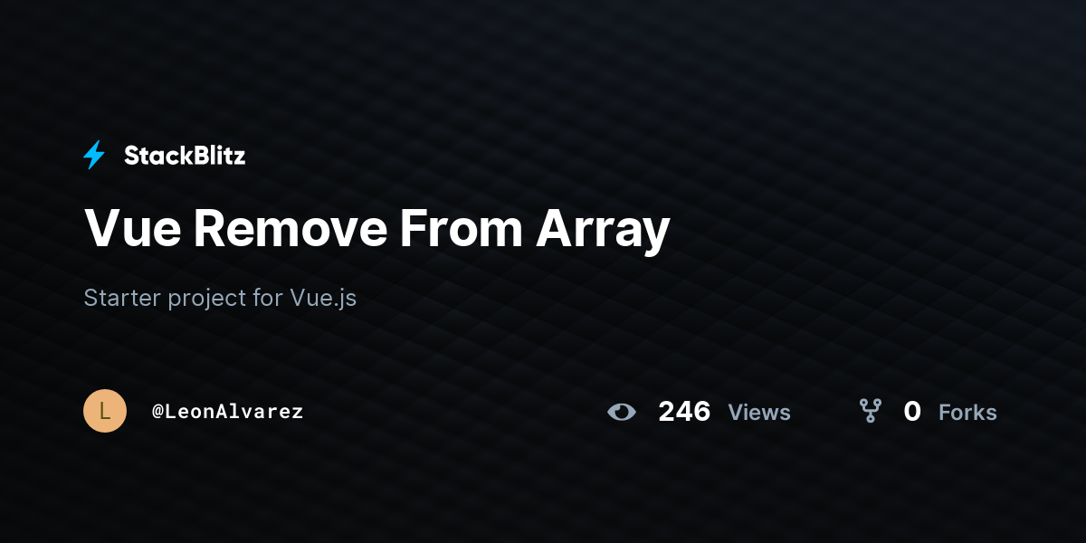 vue-remove-from-array-stackblitz