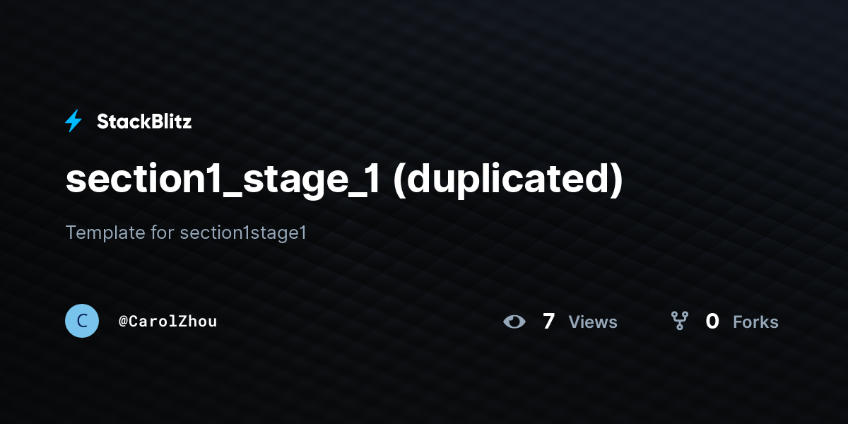 section1_stage_1 (duplicated) - StackBlitz