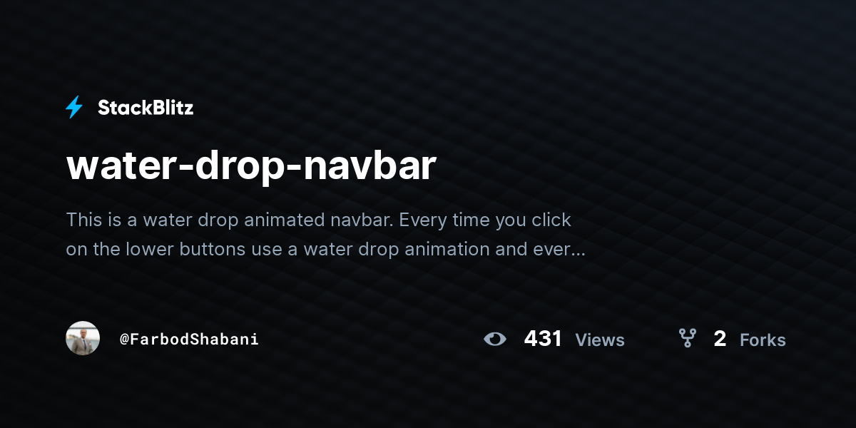 water-drop-navbar - StackBlitz