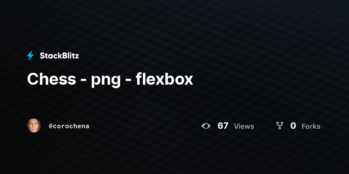 Chess - png - flexbox - StackBlitz