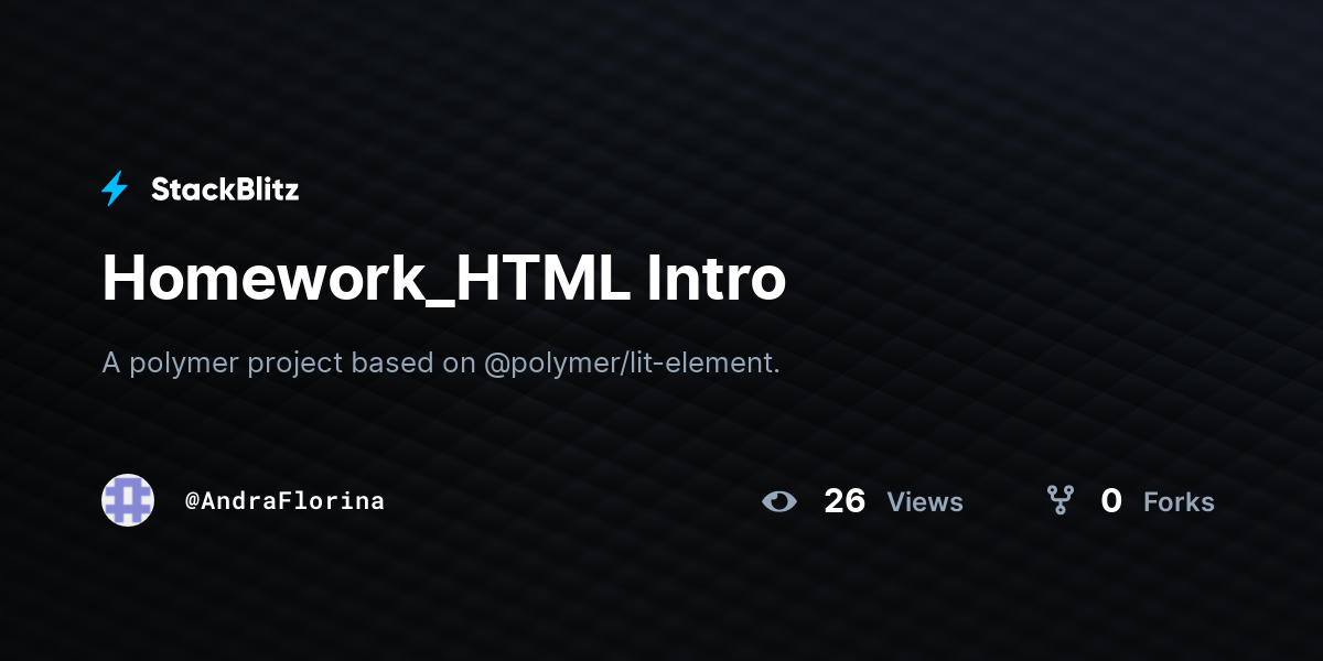Homework_HTML Intro - StackBlitz