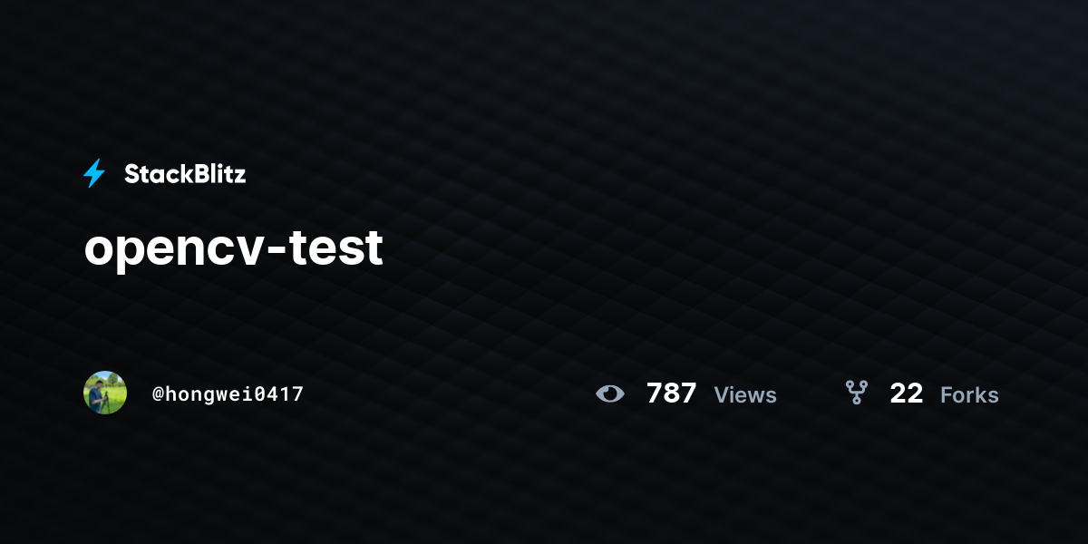 opencv-test - StackBlitz