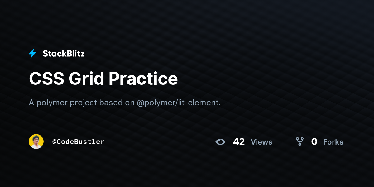 CSS Grid Practice - StackBlitz