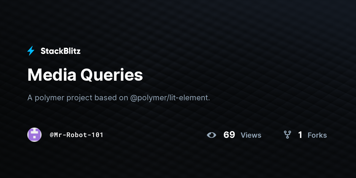 Media Queries - StackBlitz