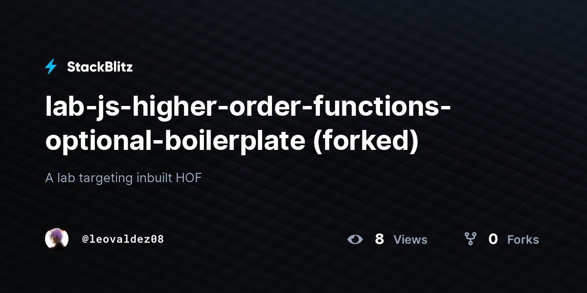 Js Higher Order Functions