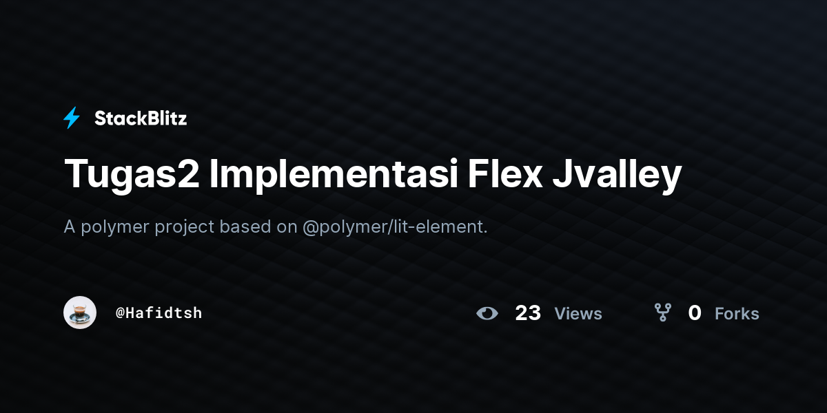 Tugas2 Implementasi Flex Jvalley - StackBlitz