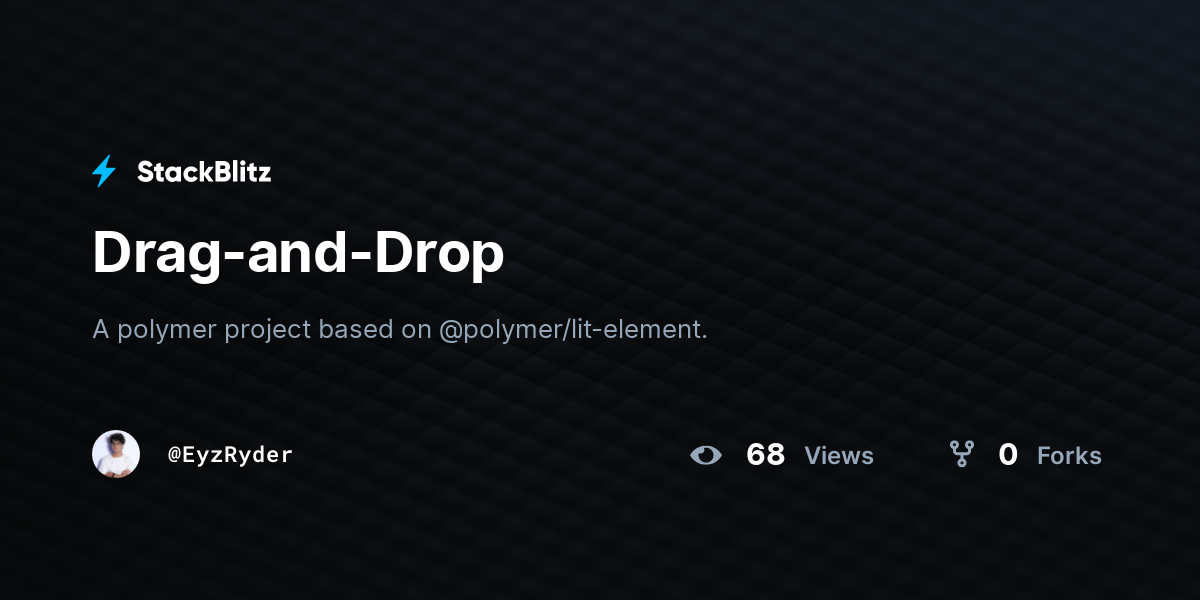 Drag-and-Drop - StackBlitz
