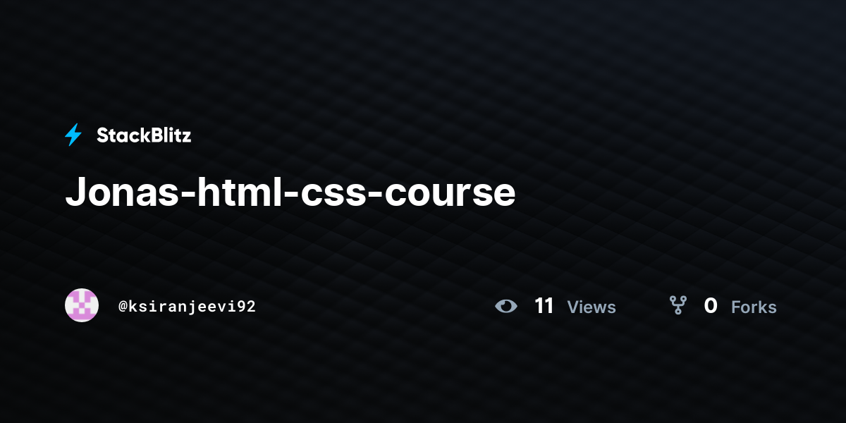 Jonas-html-css-course - StackBlitz