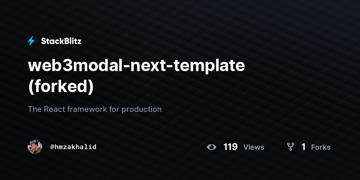 web3modal-next-template (forked) - StackBlitz