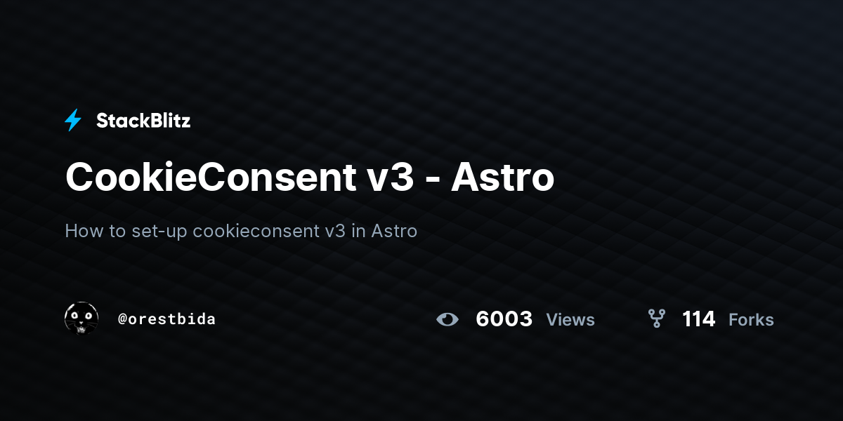 CookieConsent v3 - Astro - StackBlitz