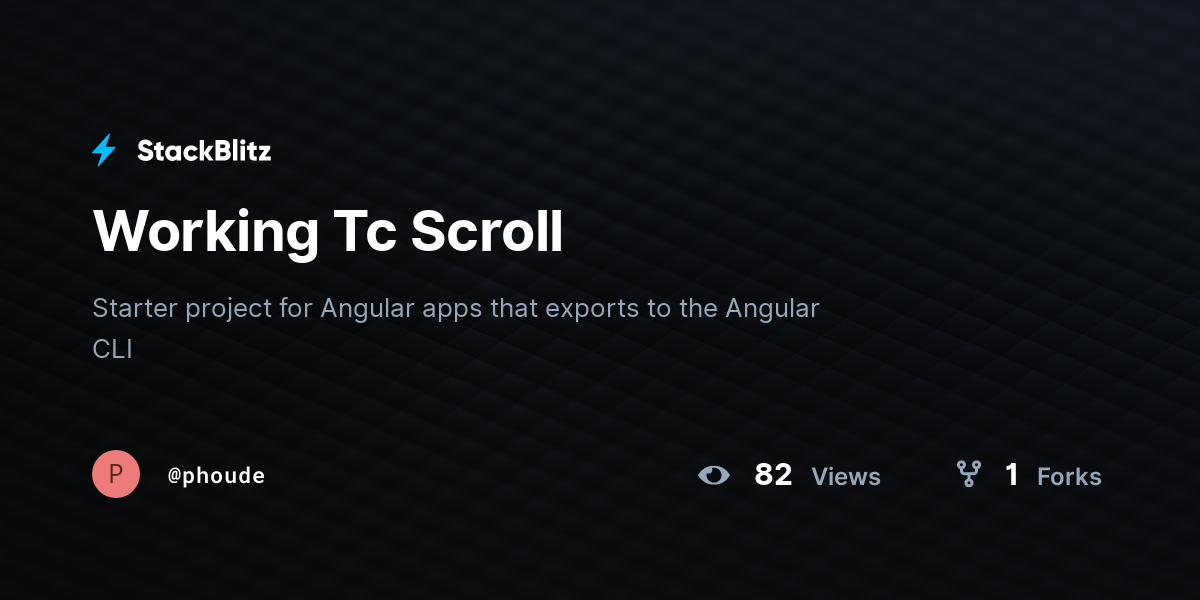 Working Tc Scroll - StackBlitz