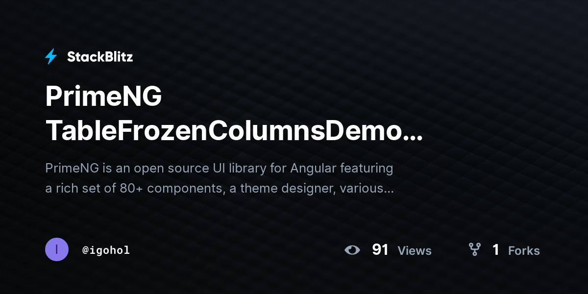 PrimeNG TableFrozenColumnsDemo (forked) - StackBlitz