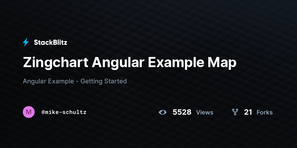 Zingchart Angular Example Map - StackBlitz